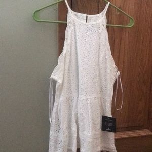 Lulus white eyelet shirt